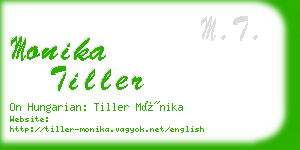 monika tiller business card